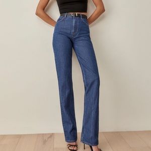 Reformation High Rise Blue Jeans